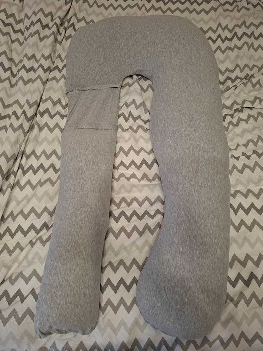 Възглавница за бременни и кърмене 3 в 1 - сива