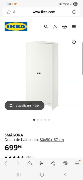 De vanzare dulap de haine ikea.