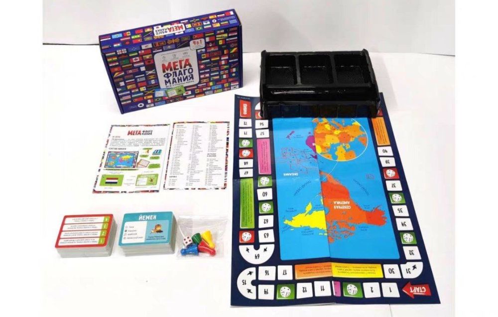 Megaflagamaniya stol o’yini (Мегвфлагомания) все страны мира
