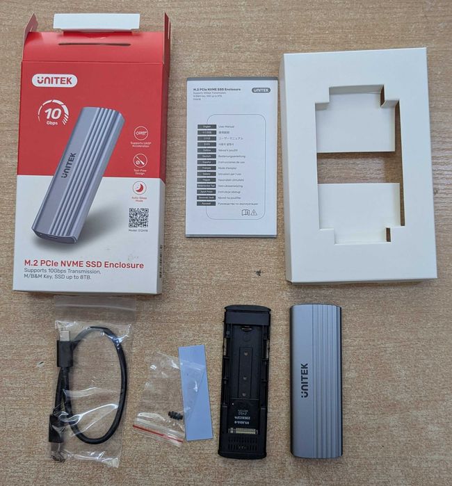 USB Външна кутия за SSD M.2 NVMe 10Gbps USB 3.1 Type-C/A + Гаранция