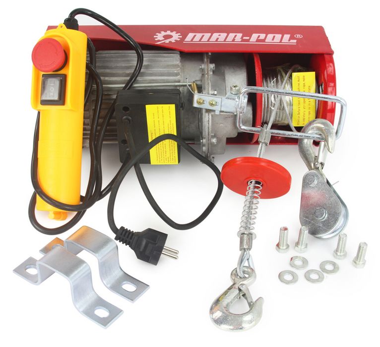 Лебедка телфер 300/600кг 12м 1200w