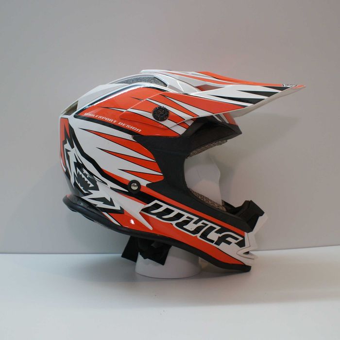 Юношеска каска за мотор WULFSPORT размер S