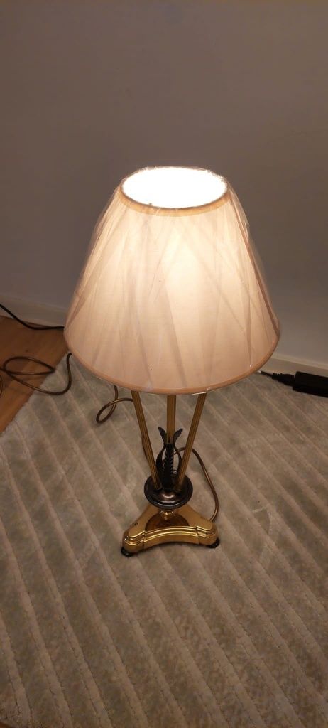 Lampa veioza vintage colectie bronz masiv Itsu Finlanda 1950