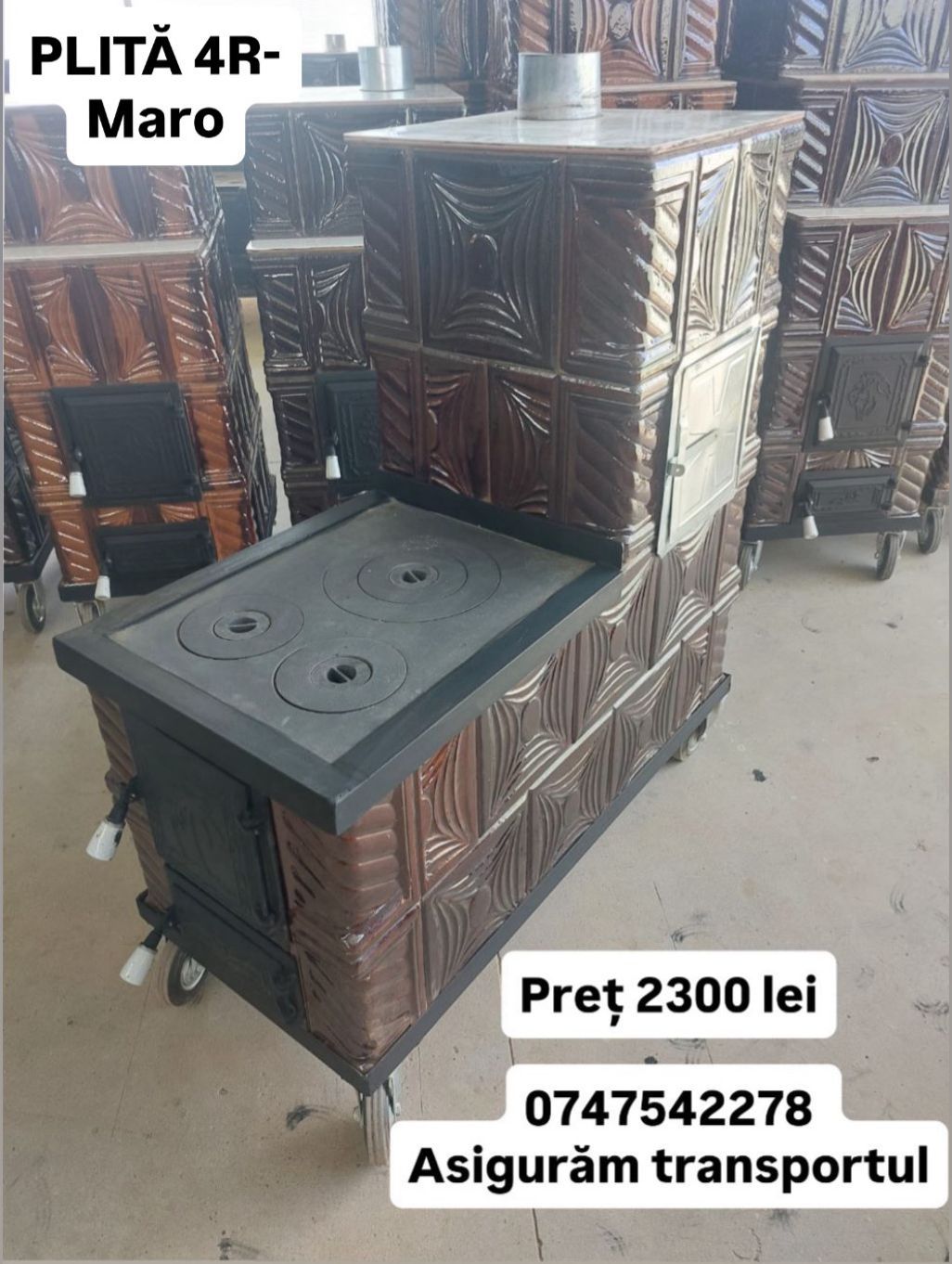 SOBE TERACOTA - calitate superioară (4,5,6 rânduri sau cu plită)