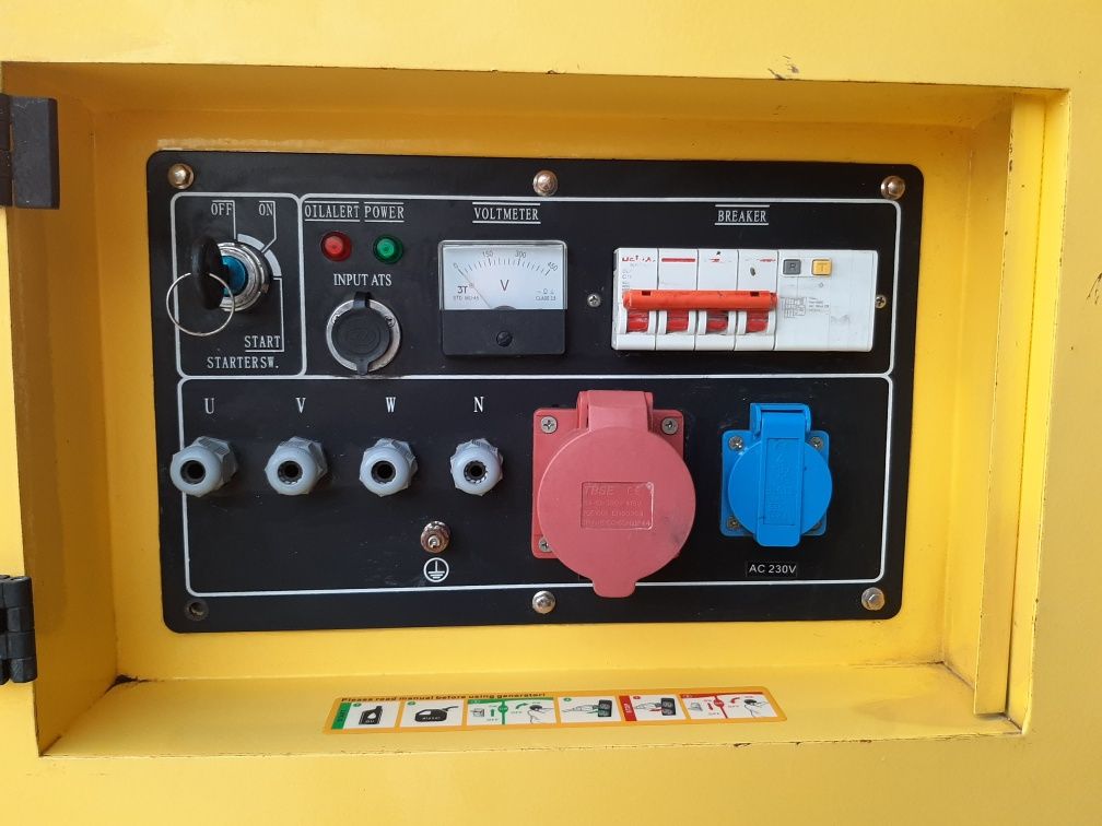 Vând generator silentios diesel 220v 380v de 14 kwa