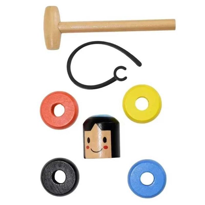 Японска традиционна игра упорита Дарума Daruma дървена играчка трик