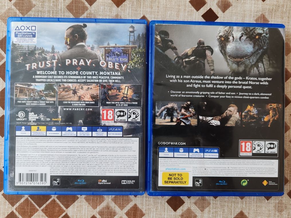 Far cry 5, God of War ps4 пс4