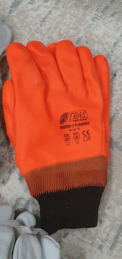 Зимние Рабочие кожаные перчатки