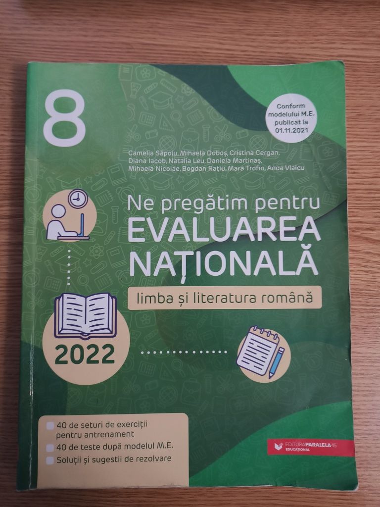 Culegeri de Matematica și Romana pentru clasa a8-a