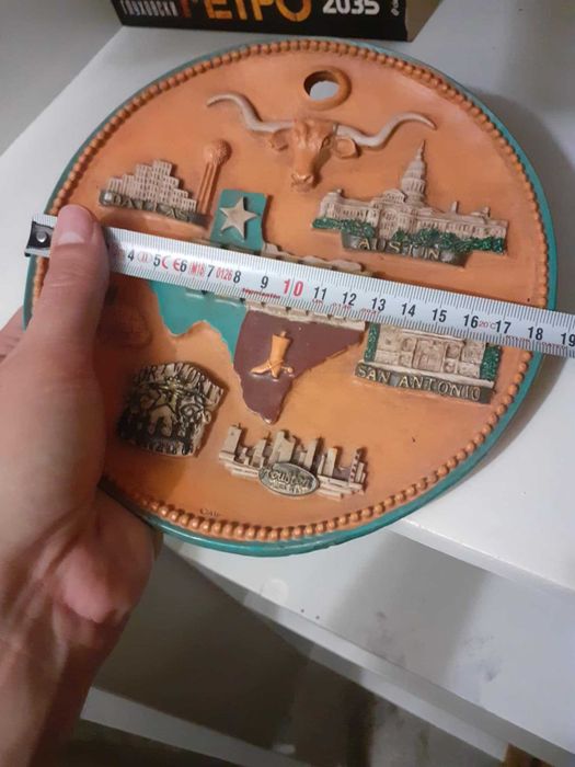 Колекционерска чиния за стена Тексас Texas 18 сантиметра