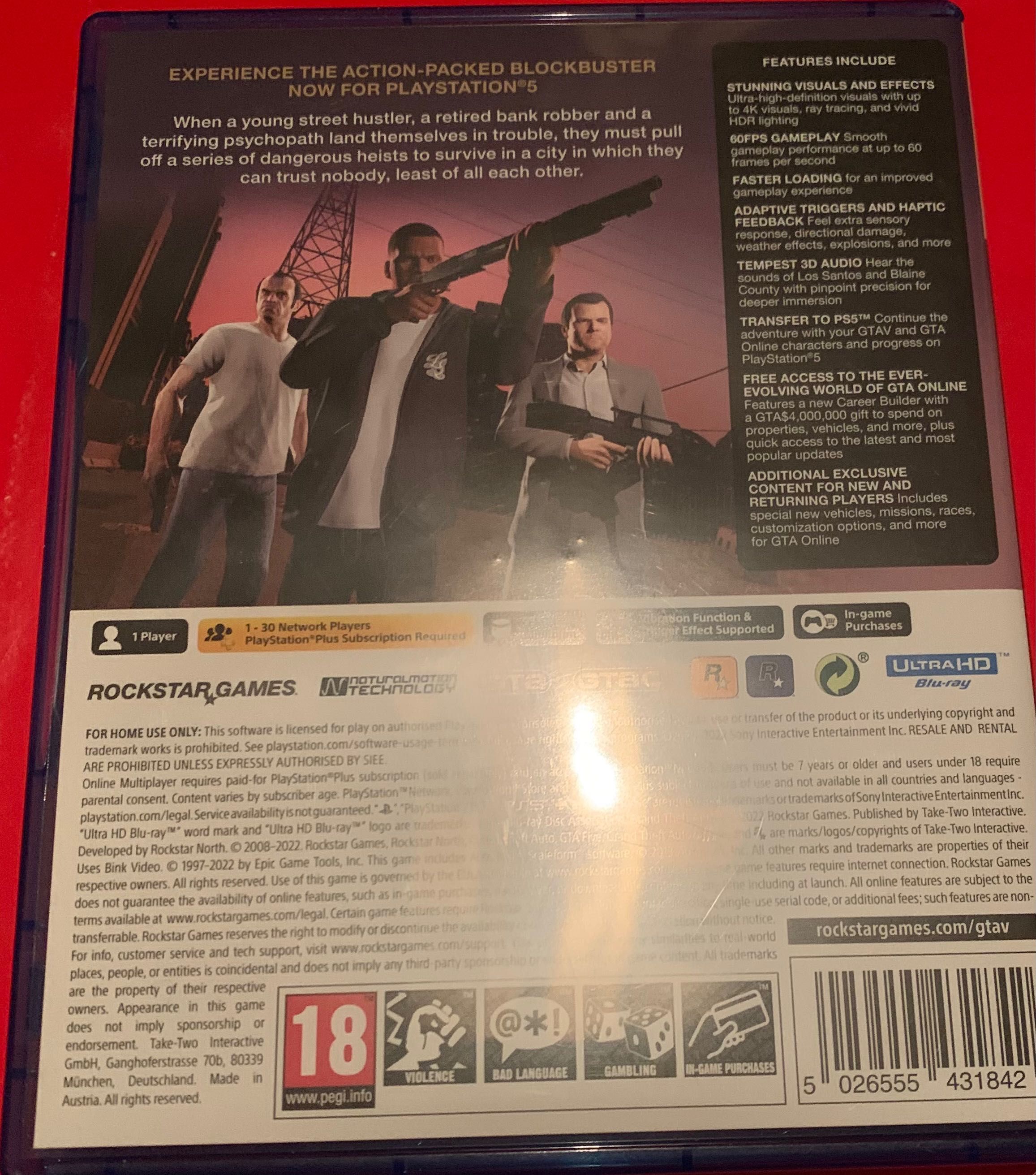 GTA 5 за плейстешън 5 чисто нова