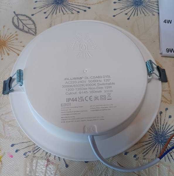 НОВИ! LED лунички за вграждане, 175мм, 15W, 6 бр/к-кт