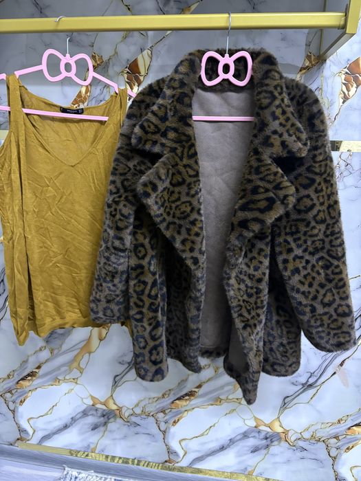 Леопардовые шуба до хл