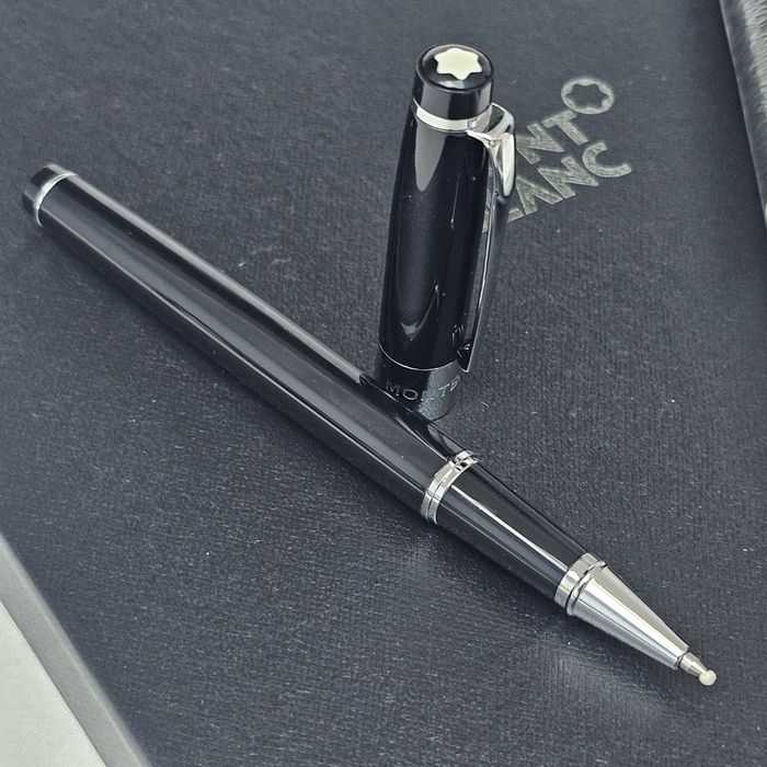 Agenda Montblanc si pix  -ed Ocolul pamantului in 80 zile- negru