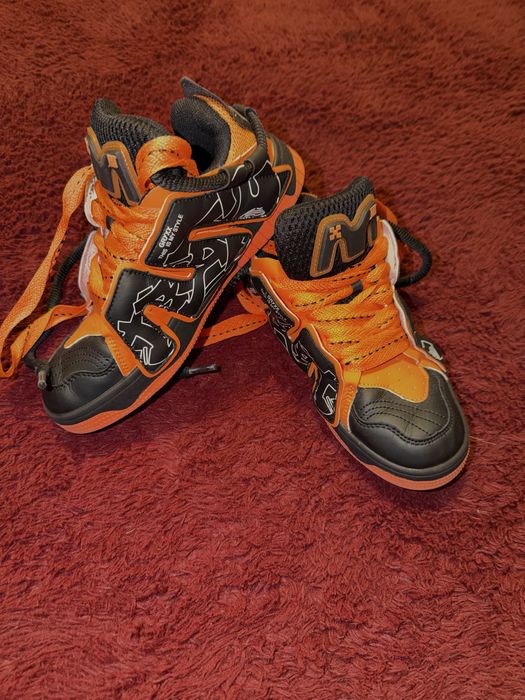 Adidasi Grixx copii 37 - state f buna- negru cu portocaliu