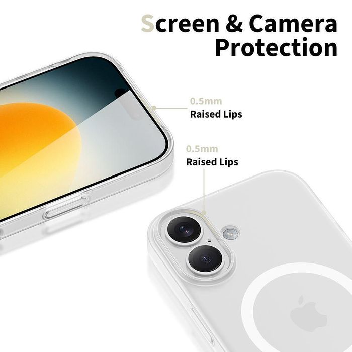 Калъф tech-protect magslim magsafe за iphone 17 в матово бяло