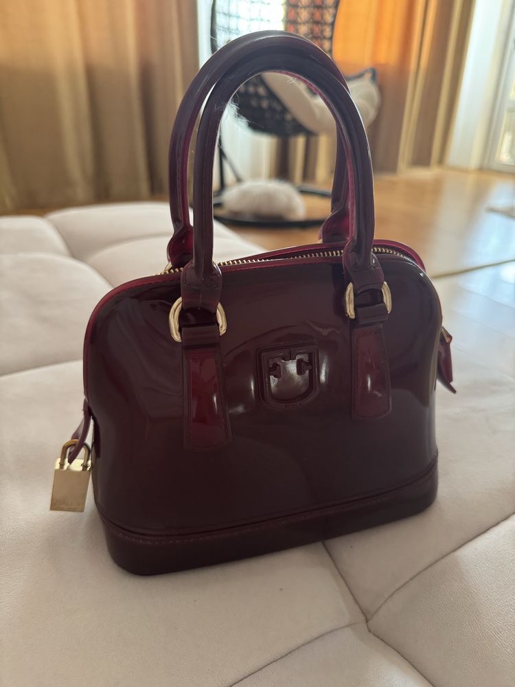 Geanta furla burgundy