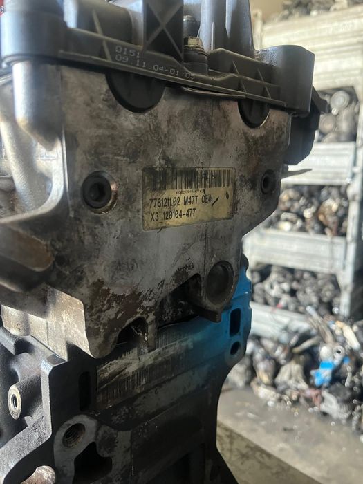 Motor BMW 163hp seria 3 e90 m47 distribuția fata