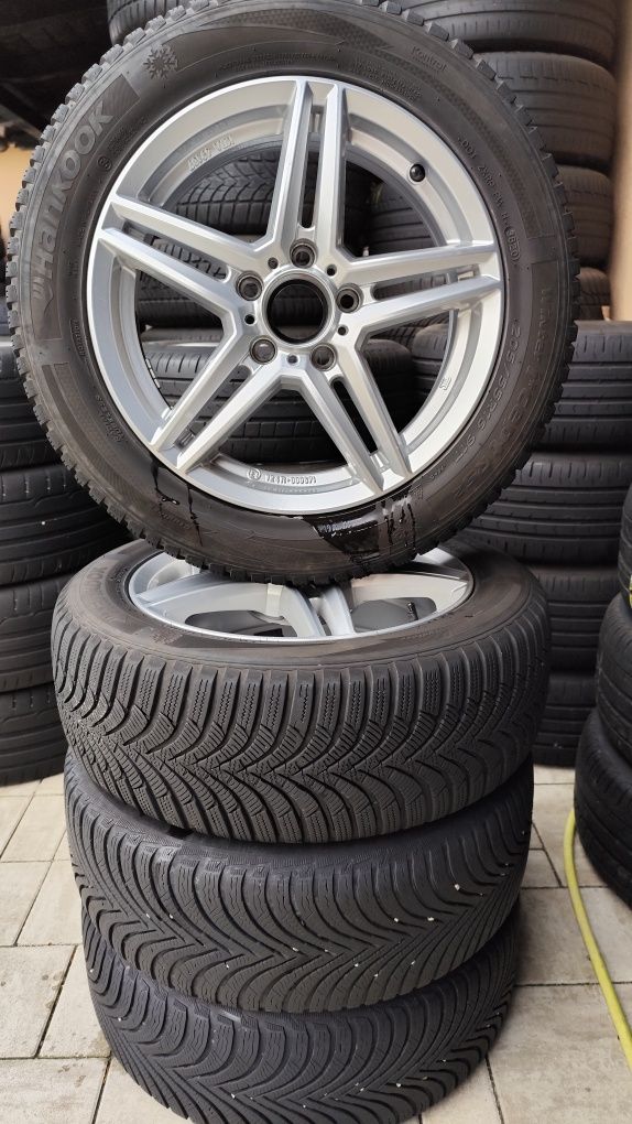 Jante 5x112 cu anvelope hankook 205/55/16