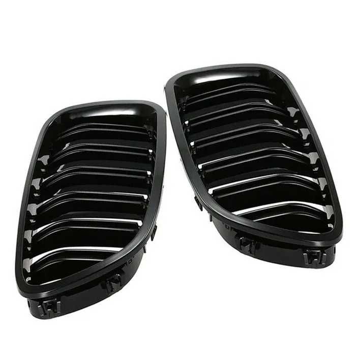 Set Grile Radiator Nări Duble Negru Lucios BMW M Seria 5 F10 F11 F18