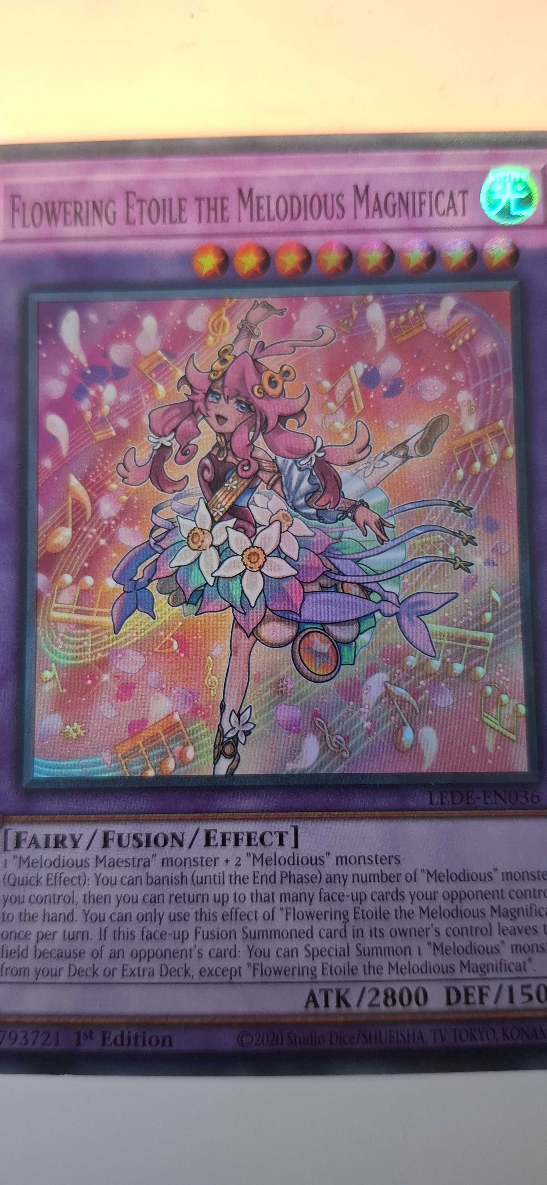 Yu gi oh карта-Flowering Etoile the Melodious Magnificat,psa 9,1st ed.