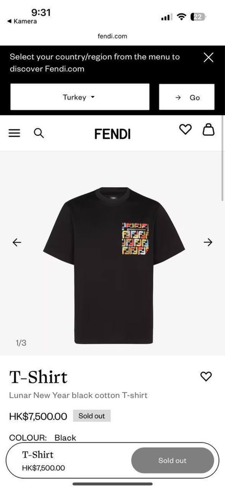 Tricou Fendi 2025