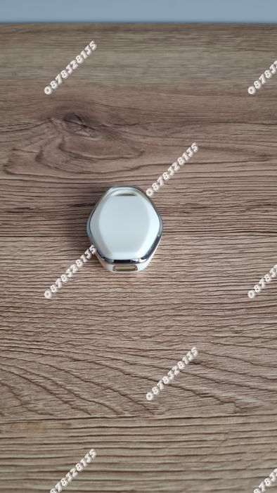 Силиконов кейс за ключ на БМВ/BMW Ромбоид бял