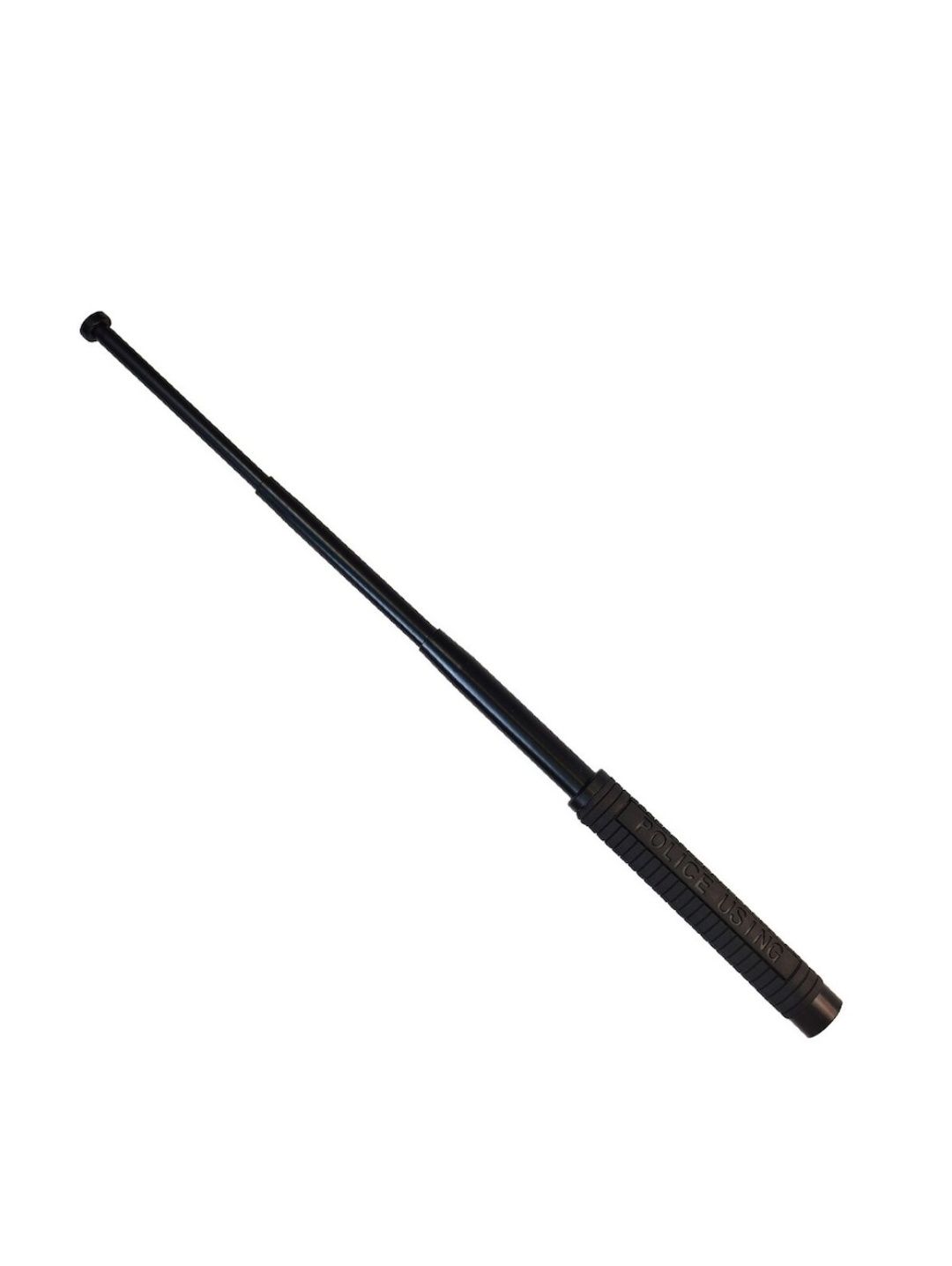 Baston telescopic autoaparare Police, maner caucuciucat, 64 cm