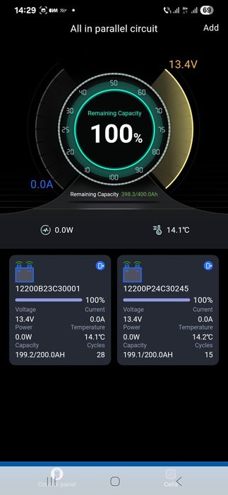 Vând două baterii Litiu Fier Fosfat LiFePo4 Ultimatron 200 Ah in Garan