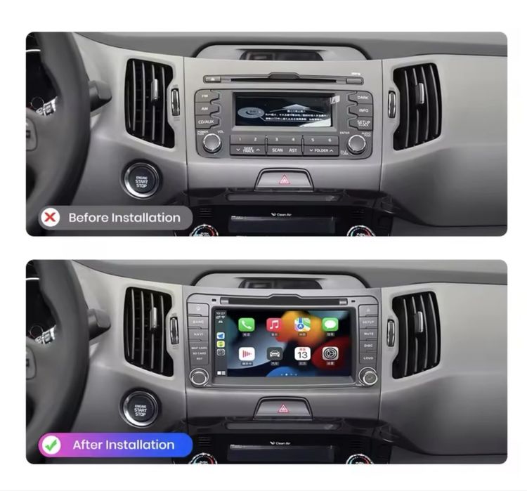 Navigație dedicată cu android Kia Sportage - CarPlay  ~ Pret redus