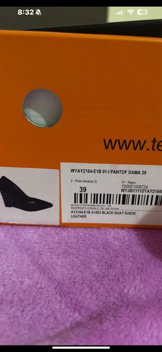 Pantofi eleganti cu toc
