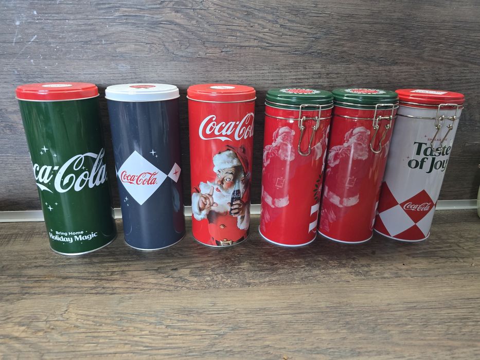 6бр метални кутии на Coca Cola за 10лв.