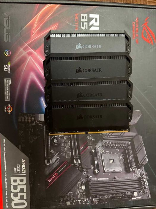 Cетап ПК ASUSB550,CorsairDominator DDR464gb, AMD 5800X, DEEPCOOL280EX