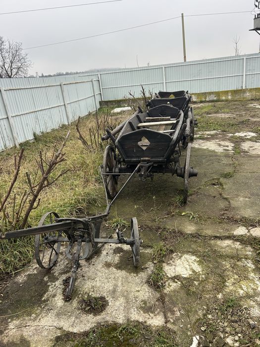 vand  car și plug rustice pentru ornament,pensiuni