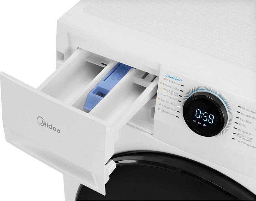 Пералня със сушилня MIDEA MF200D86WB-14EAS 8/6кг.