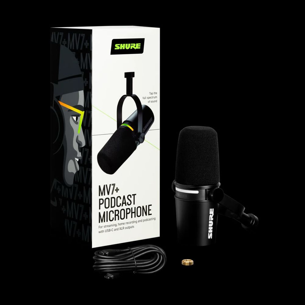 Аренда Микрофона Shure MV7 USB для подкастов