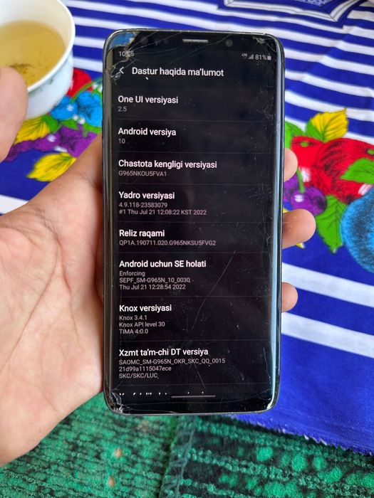 Samsung s9 plus holati buladi