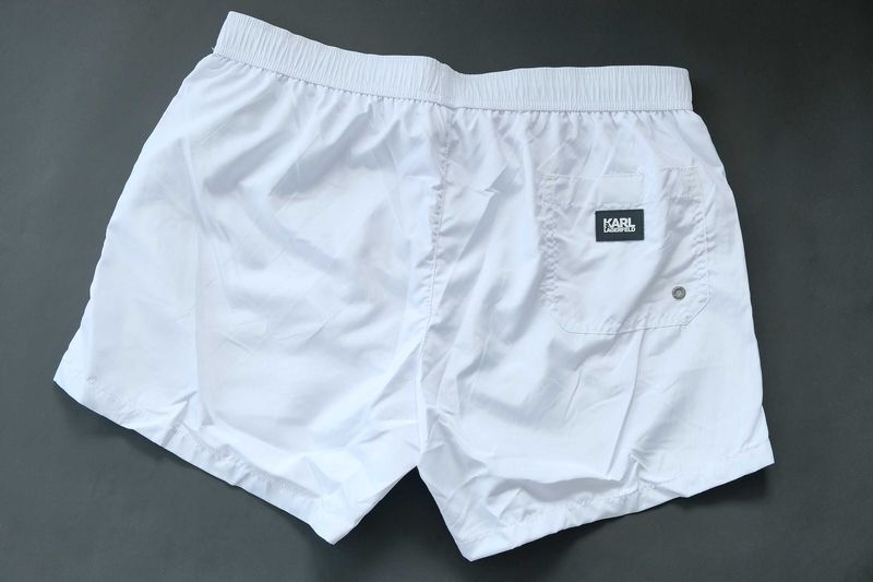 Промо KARL LAGERFELD-М/L/XL/XXL-бели мъжки бански-къси панталони