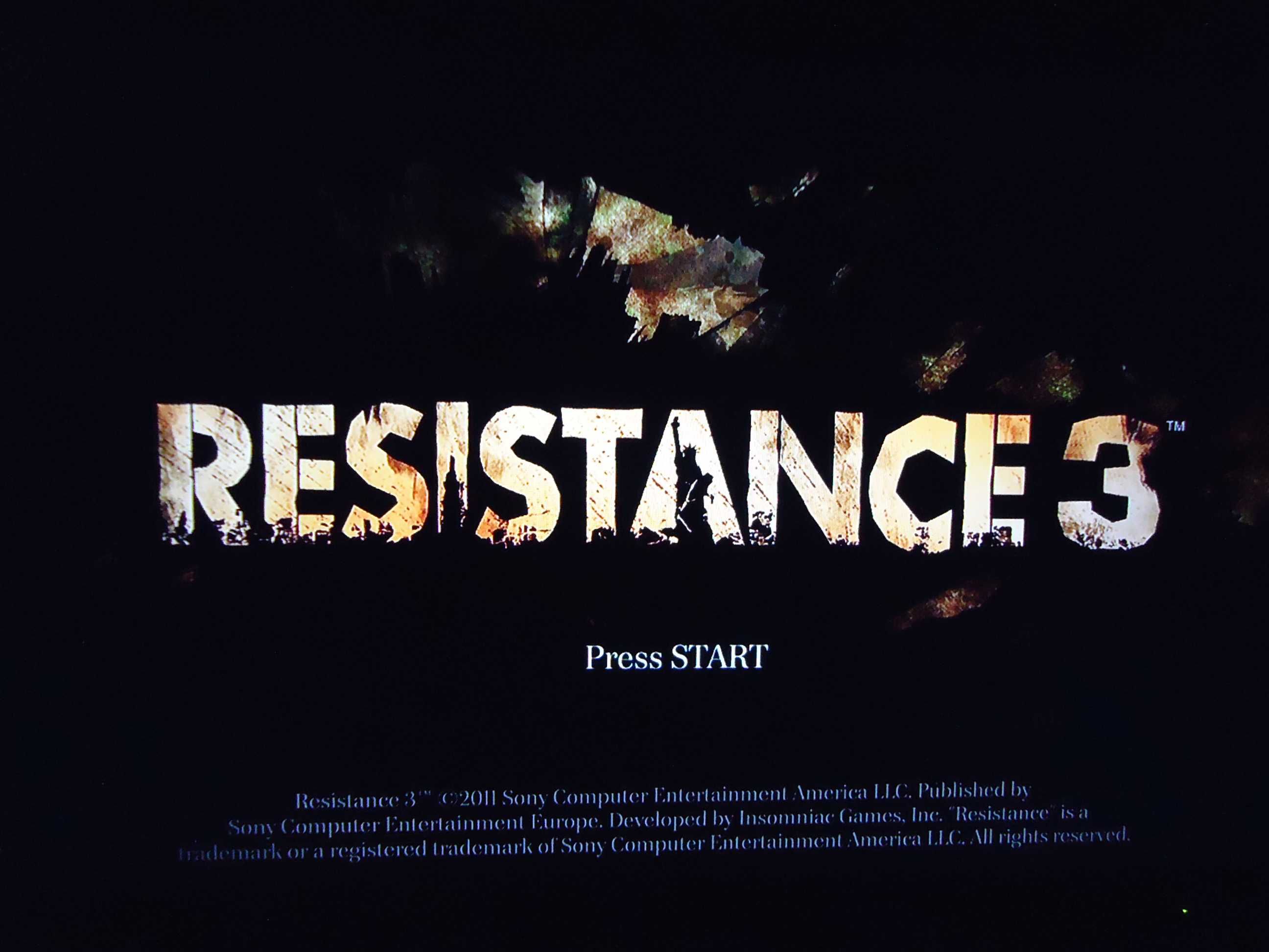 Resistance 3 Platinum PS3