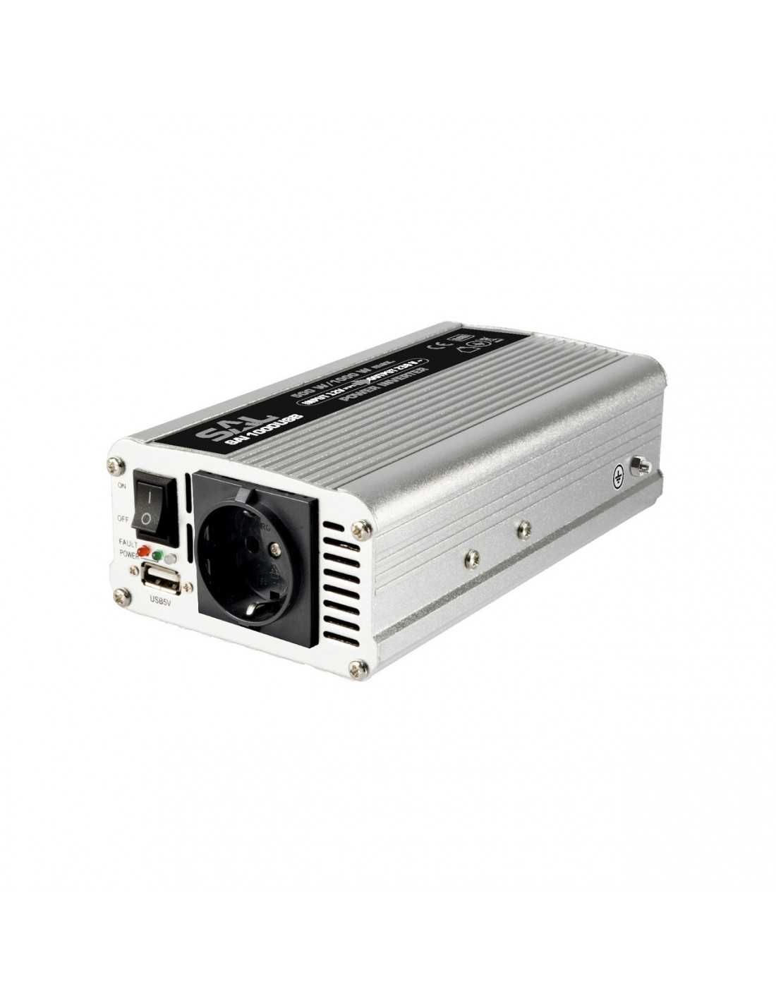 Invertor tensiune 12V-220V, 1000W, USB, intrerupator, SAL