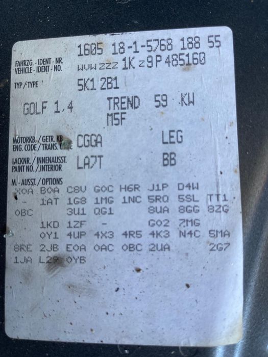 Kit Chit pornire vw Golf6 1.4 CGGA