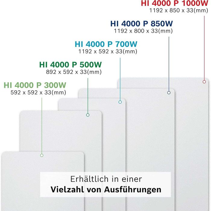 Panou radiant Bosch Infrared HI4000P 700W / 850W, REDUS de la 1450RON