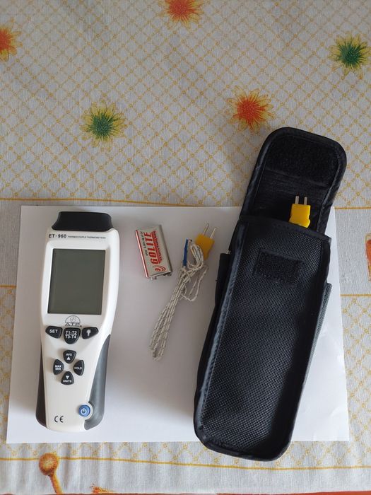 Termometru digital cu 4 canale termocuple de tip K si J