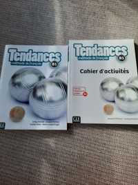 Учебник и тетрадката по френски Tendances B1
