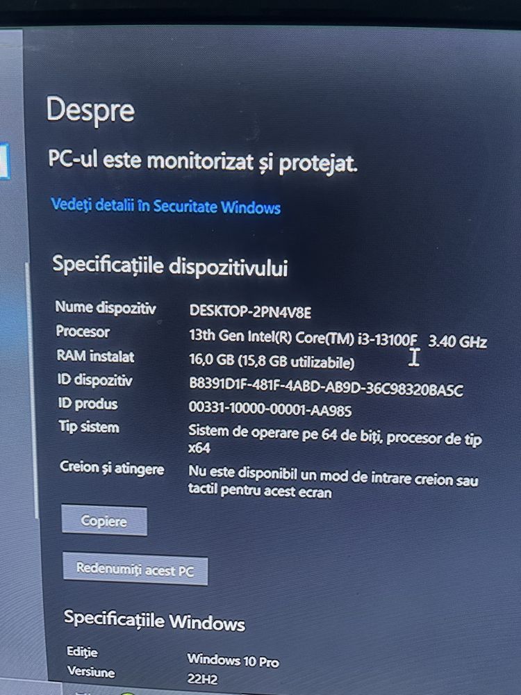 Vand sau schimb unitate