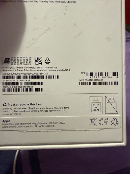 Iphone 16 pro max 1tb