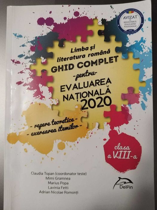 Evaluarea Nationala Limba si literatura romana 2020
