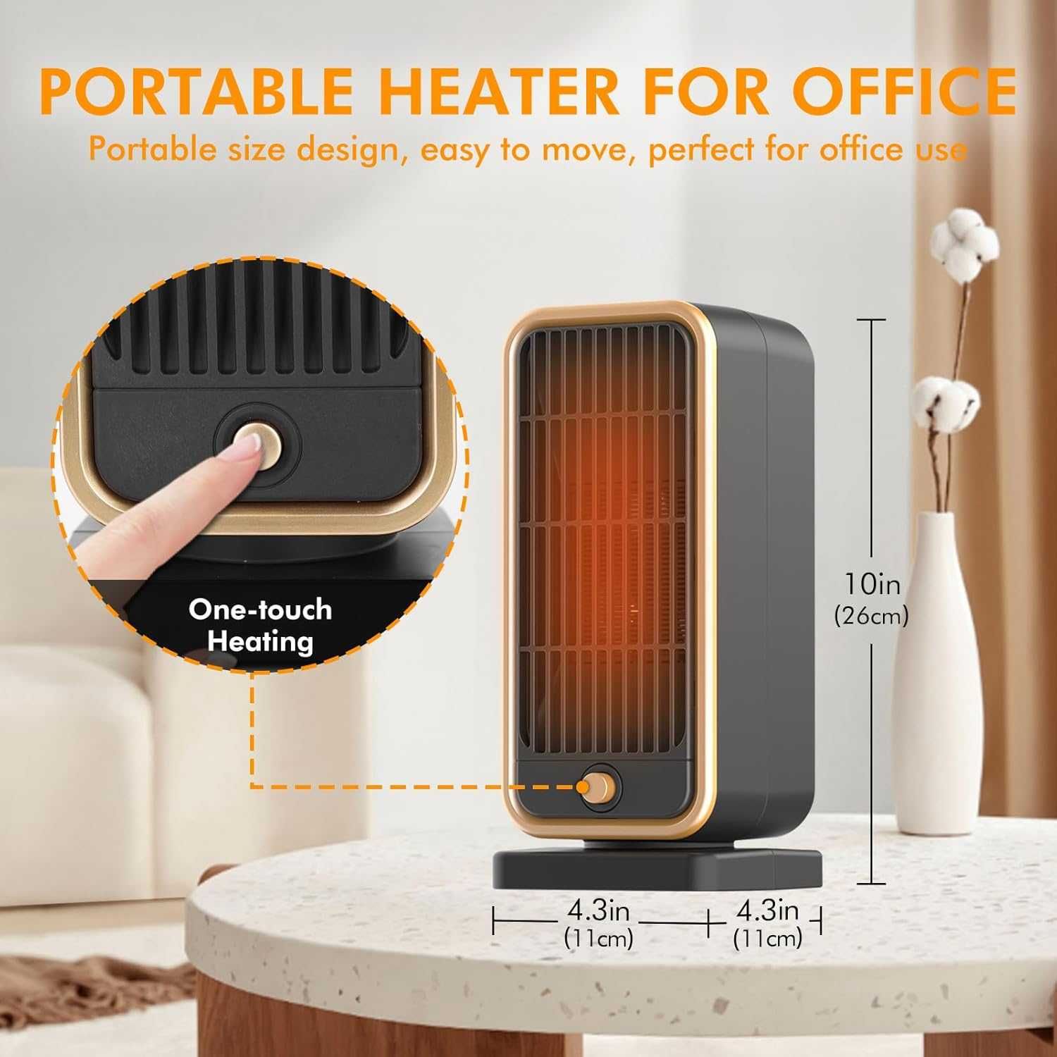 Преносима духалка Portable Fan Heater YND 500D отоплител печка