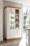 Vitrina Cremona , Alb-Natur , 102 cm latime