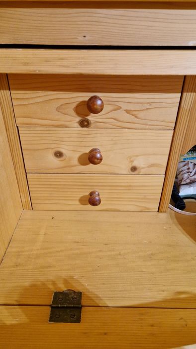 Dulap comoda secretar lemn cu birou incorporat